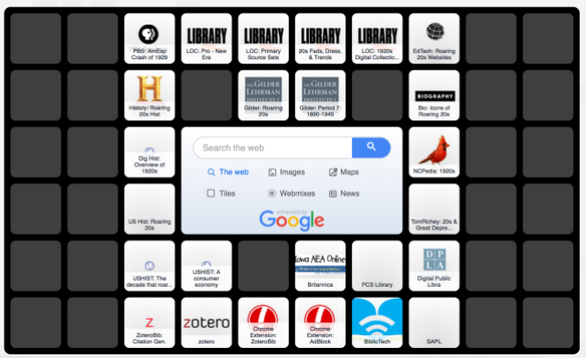 Symbaloo for the Roaring 20s